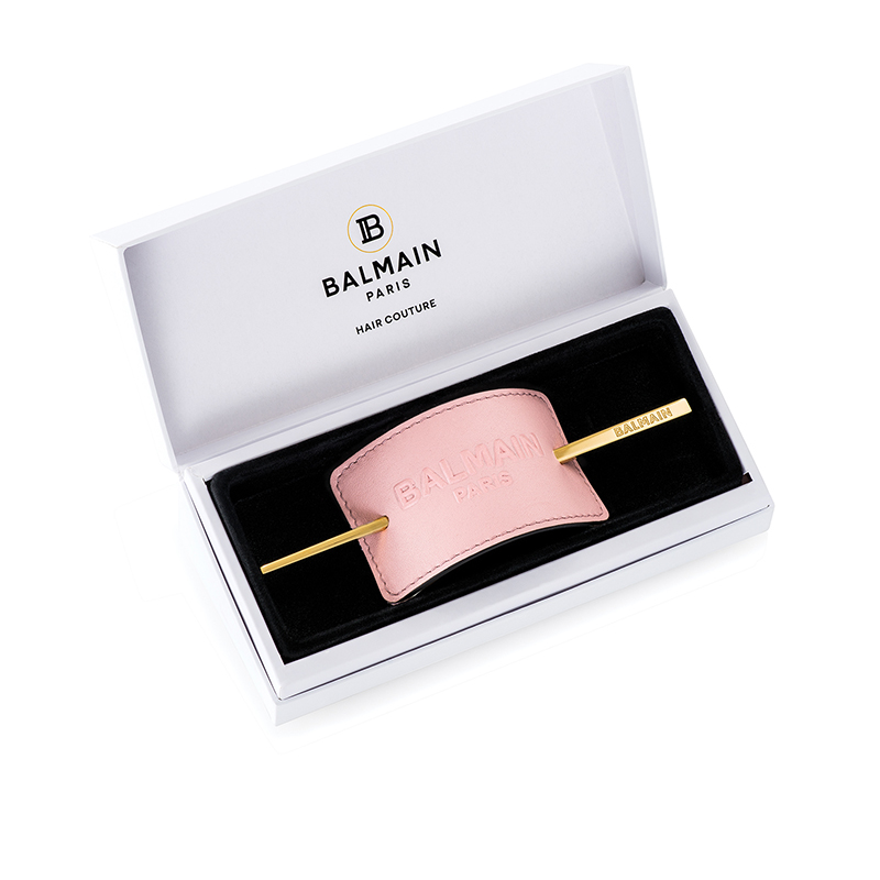 BalmainHair Accessories HairBarrette LimitedEdition SpringSummer20 PastelPink Box Open 800x800