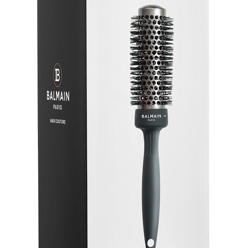 BalmainHair_Tools_ProfessionalCeramicRoundBrush_33mm_Black_Box_800x800