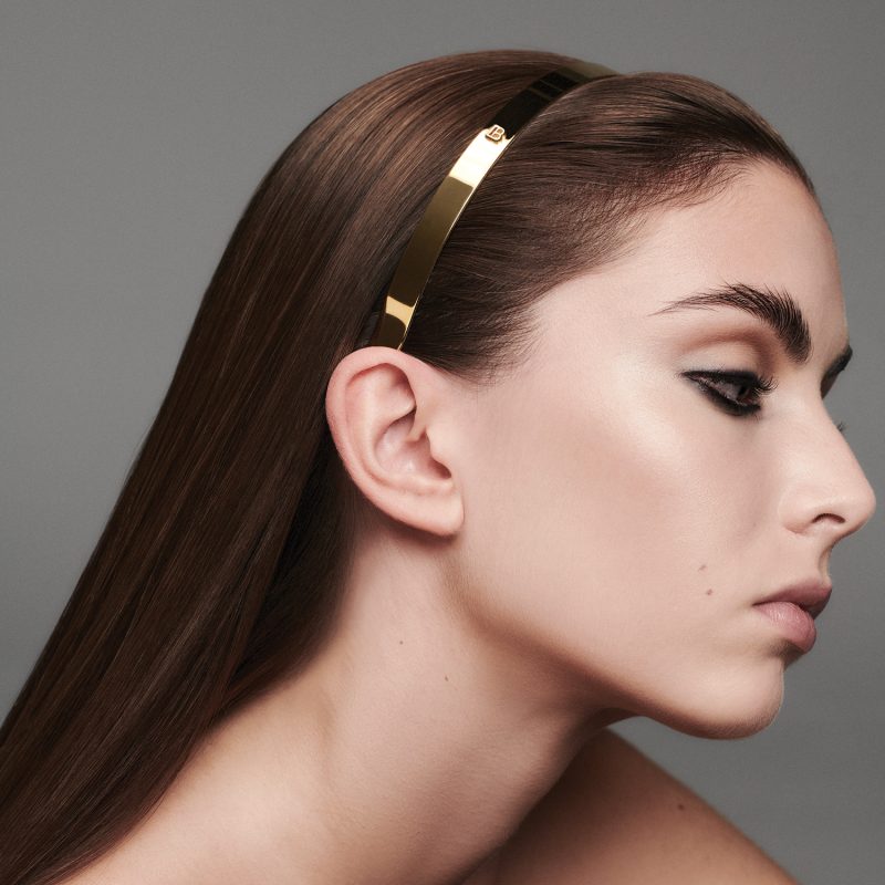 BalmainHair Accessoires LimitedEdition SS23 RivieraCollection Headband Gold Small LE HJ RC HB G S Model 01 SOCIAL LR