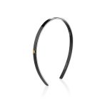 BalmainHair Accessoires CelluloseAcetate Headband BlackWhite Small HJ CA HB BW S LR